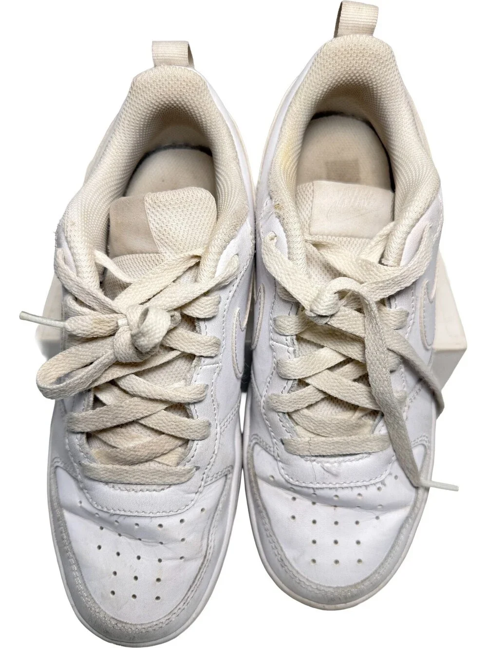 Nike Court Borough 2 Low White Casual Sneaker Youth 5Y Womens 6.5 BQ5448-100
